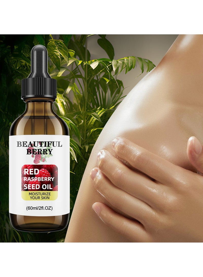 jalan 100% Cold-Pressed Raspberry Seed Oil (60ml) – Professional-Grade Anti-Aging Facial Base Oil – Natural Antioxidant for Glowing Skin – Fast Absorption, Non-Greasy - Image 3